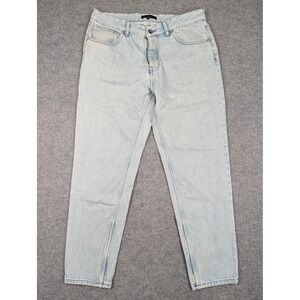 IRO Jeans Mens 33x31 Blue Light Wash Regular Straight 100% Cotton Denim Italy